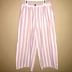 Umgee Striped Linen Pants
